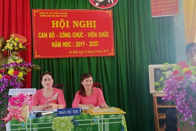 Ngày 11/10/2019 trường TH Mạc Thị Bưởi tổ chức Hội nghị công chức – viên chức năm học 2019 – 2020